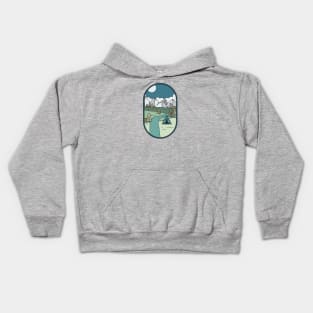 Camping in the mountains | Fathers Day Kids Hoodie